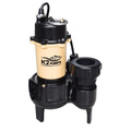 K2 Pumps 1/2 HP Cast Iron Sewage Pump with Quick Connect Fitting and Tethered Switch SWW05002TPK